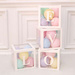 Pudełko box DEKORACYJNY BABY białe 30x30x30cm 4szt