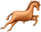 Balon Foliowy Koń w Galopie Urodziny, 125x100cm