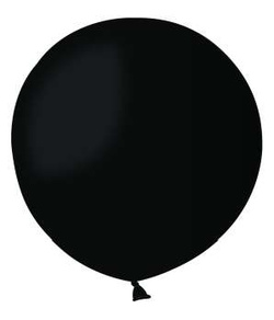 Balon G220 pastel kula 0,75m - czarna 14