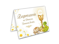 Zaproszenie Komunijne, 1 szt.