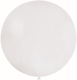 Balon Gigant PASTELOWY Kula Boho BIAŁY 100cm