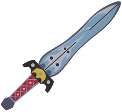 Piankowy MIECZ RYCERSKI Pianki Broń Wojownik 53cm