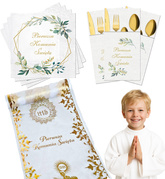 Zestaw Komunijny KOMUNIA Bieżnik Serwetki Kieszonk