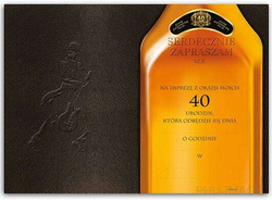 Zaproszenie na 40 urodziny Johnnie, 1 szt.