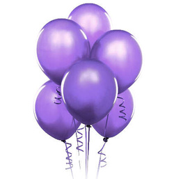 Balony metaliczne 12 cali, 25 szt., lawenda