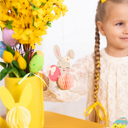 Kolorowe Papierowe Zawieszki WIELKANOCNE 4szt.