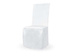 Pokrowiec Komunijny na Krzesło Biały Satyna IHS