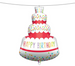 Balon Foliowy + Ciężarek Urodzinowy TORT 94cm