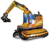 Balon Foliowy Pojazd KOPARKA 3D Budowa 91x113cm