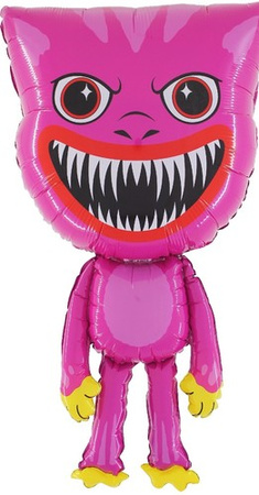 Balon Foliowy KISSY MISSY Huggy Wuggy Różowy 78cm