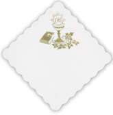 Serwetki gast. komunijne, 100 szt., białe, 1op.