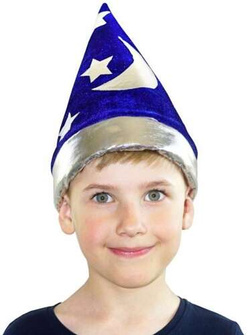 Kapelusz CZAPKA CZARODZJEA Maga Niebieski