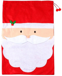 Worek Świąteczny na Prezenty Mikołaj z Brodą 50x70