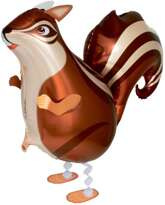 Balon foliowy Wiewiórka, 55x51 cm, chodząca