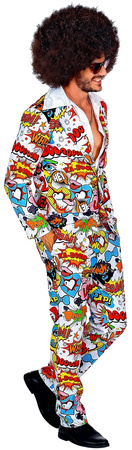 GARNITUR Męski POP ART Marynarka + Spodnie, L