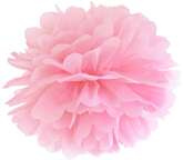 Pompon bibułowy, j. różowy, 35cm 1 szt.