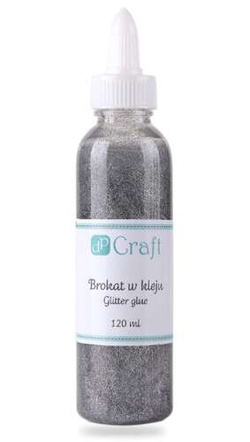 BROKAT W KLEJU Dekoracyjny Ozdobny SREBRNY 120ml