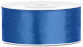 Tasiemka satynowa, królewski niebieski, 25mm/25m
