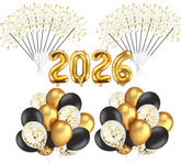 Zestaw Sylwester, 10-2 zimne ognie balony