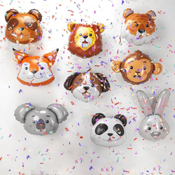 Balon foliowy Głowa Tygrysa 28" 71 cm, 1 szt.