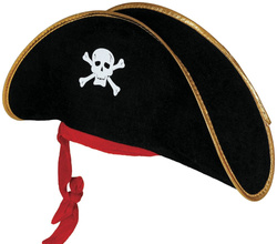 Kapelusz Czapka PIRATA Piracki Korsarz Czaszka