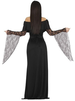 Kostium Strój GOTYCKA DAMA Wiedźma Halloween Bal L