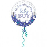 Balon foliowy Baby Boy, 43 cm, 1 szt.