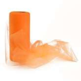 Tiul dekoracyjny 15cm x 25m, 1 szt, pomarańcz