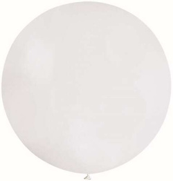 Balon G30 pastel kula 0.80m - biała 01