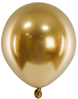 Balony Glossy złote, 12cm 1szt.