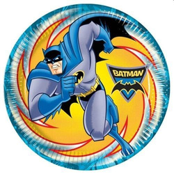 Talerzyki "Batman", 23 cm, 8 szt.
