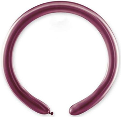 Balony DB4 - Rurki włoskie shiny różowe 100szt.