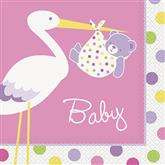 Serwetki „Baby Girl” 33x33 cm 16 szt.