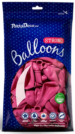 Balony Pastelowe Różowe Urodziny 12cm 100szt.