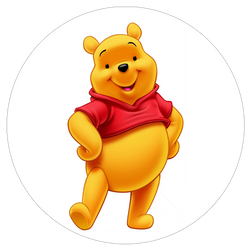 Opłatek tortowy 14 cm, Kubuś Puchatek 1 szt.