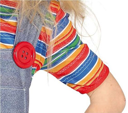 Kostium Strój Sukienka Horror Szmaciana Lalka 5-6l