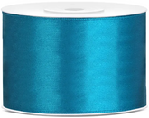 Tasiemka satynowa, turkusowa, 50mm/25m