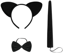 Zestaw Akcesoria do Przebrania Strój Czarny KOTEK