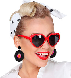 Kolczyki Wiszące PŁYTY WINYLOWE Lata 80 90