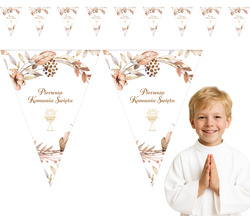 Baner Girlanda Flagietki Komunijny BOHO