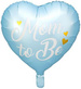 Balon foliowy Mom to Be, 35cm, niebieski