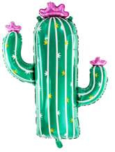 Balon foliowy Kaktus, 60x82cm, mix 1 szt.