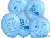 Balony "Trampek - Numer 1" błękitny, 1 szt.