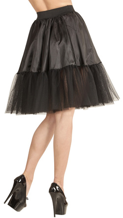 Czarna HALKA Spódniczka Damska Dodatek pod Strój