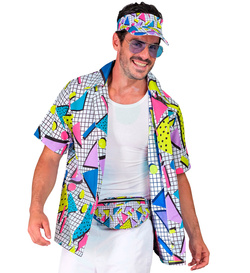 Koszula DISCO Funky Kolorowa Lata 70 80, L/XL
