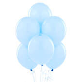 Balony metaliczne 12 cali, 25 szt., błękitny