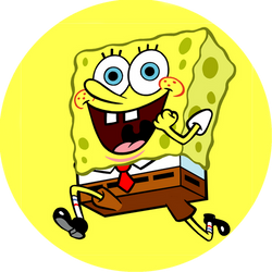 Opłatek tortowy 20 cm, SpongeBob 1 szt.