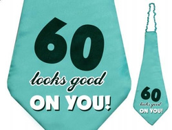 Krawat "60 LOOKS GOOD ON YOU!", 1 szt.