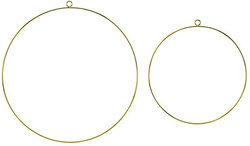 Metalowe zawieszki dekoracyjne Koła, mix, 2 szt.