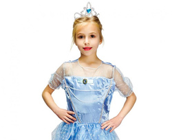 Kostium Strój Lodowa Księżnicza Bal 130/140 cm